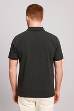 Men’s Black Cotton Polo T-Shirt