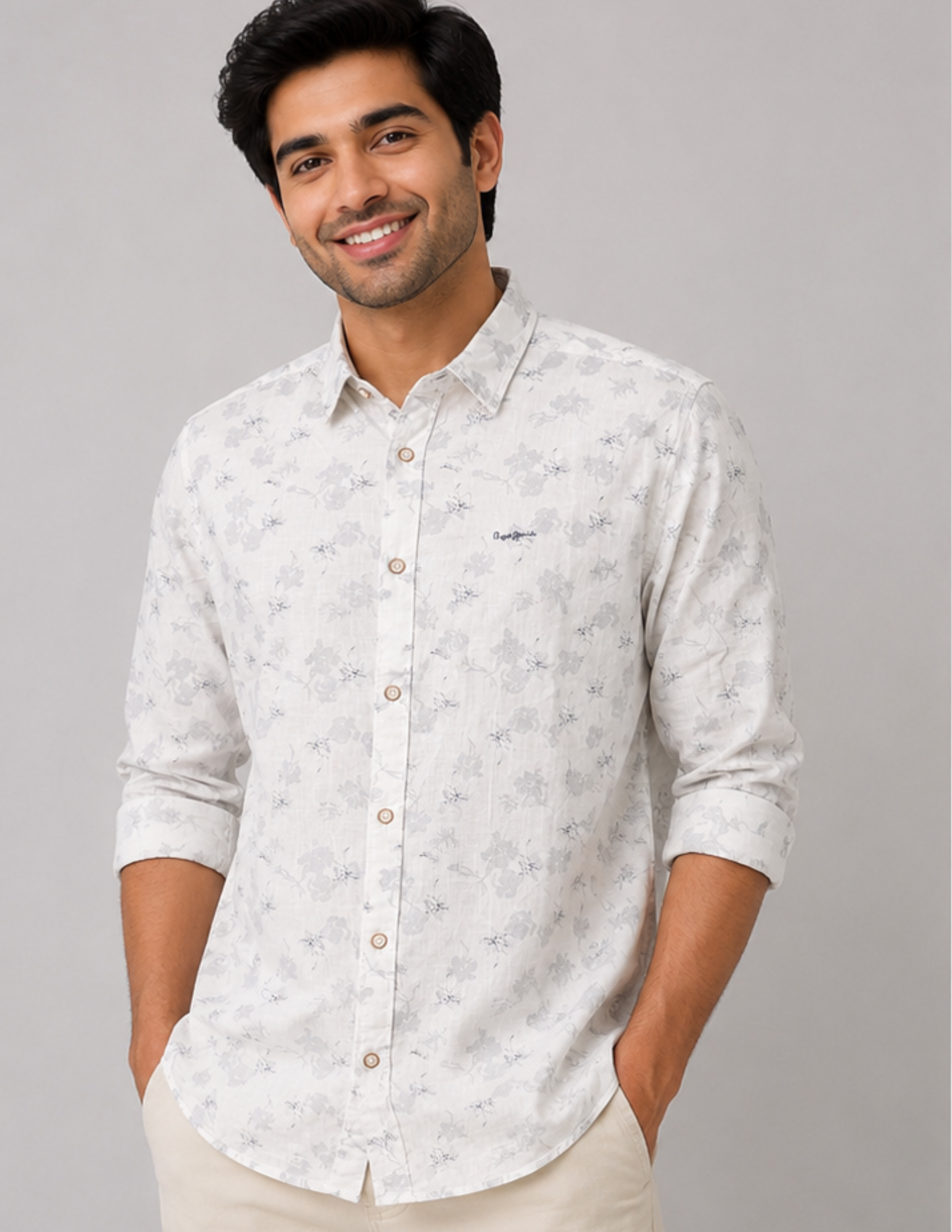 Men’s Premium Floral Print Shirt