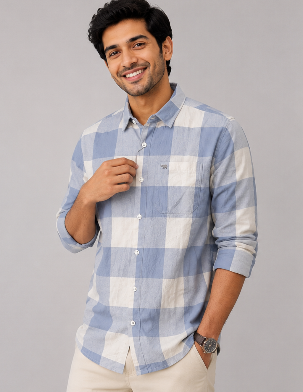 Weekend Blue Check Shirt