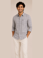 Mist Grey Check Shirt