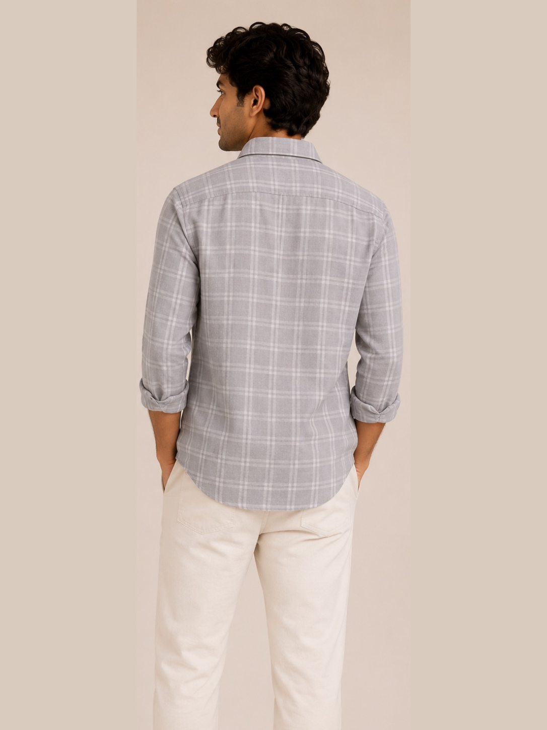 Mist Grey Check Shirt